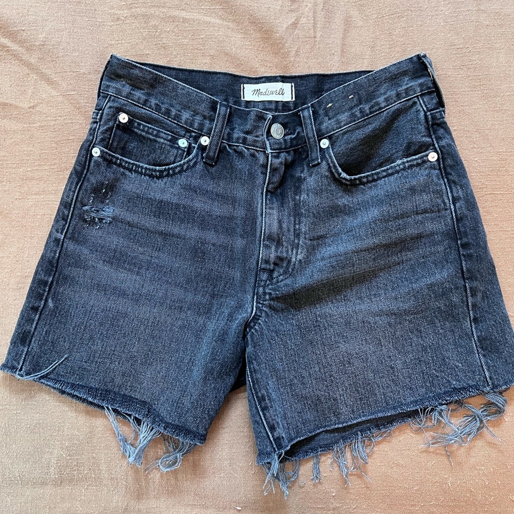 madewell black shorts